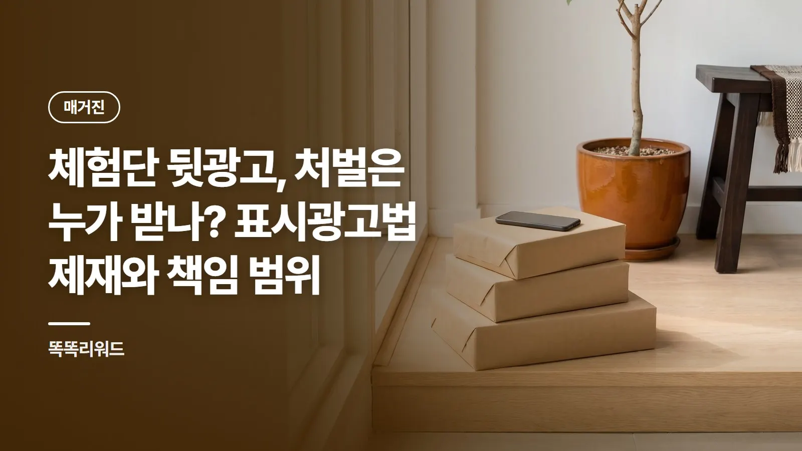 체험단 뒷광고, 처벌은 누가 받나? 표시광고법 제재와 책임 범위