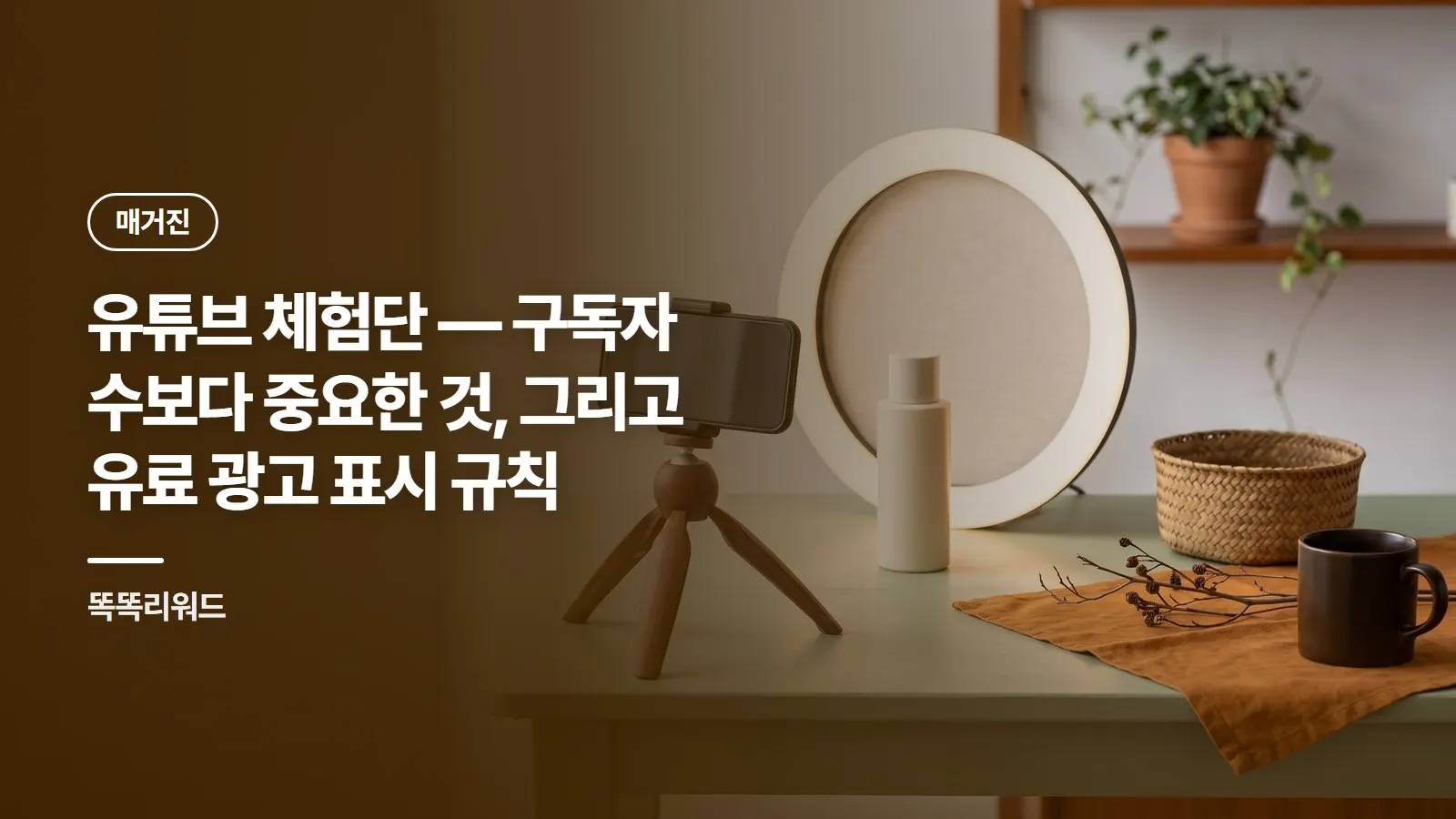 유튜브 체험단 — 구독자 수보다 중요한 것, 그리고 유료 광고 표시 규칙