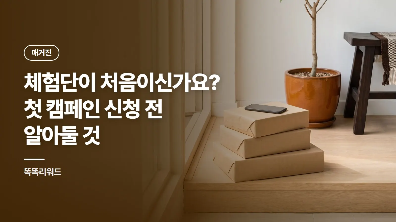 체험단이 처음이신가요? 첫 캠페인 신청 전 알아둘 것