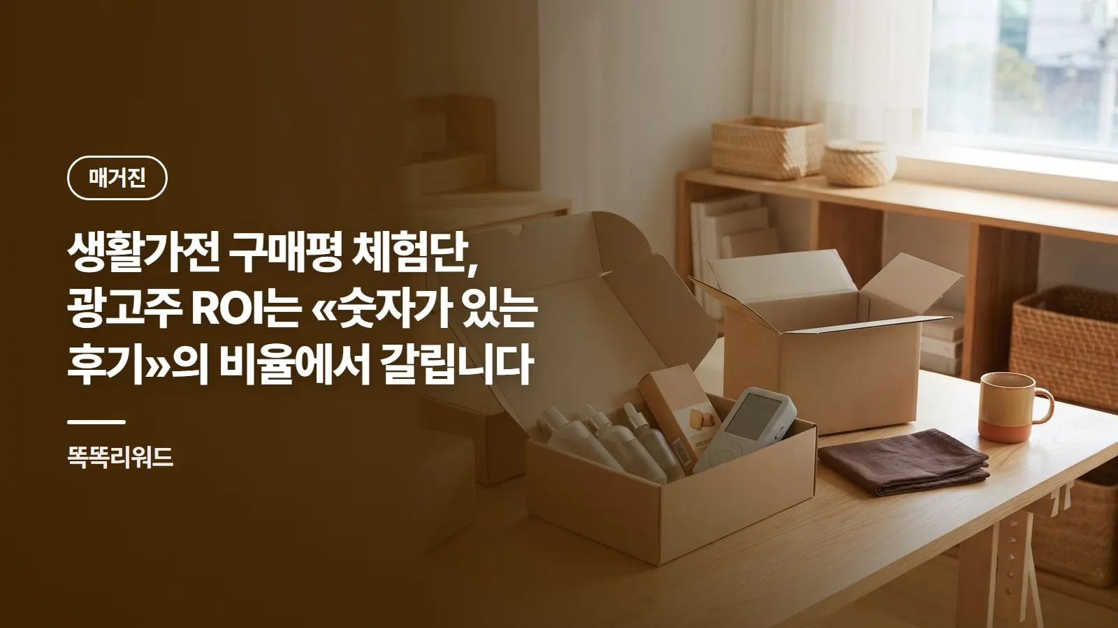 생활가전 구매평 체험단, 광고주 ROI는 «숫자가 있는 후기»의 비율에서 갈립니다
