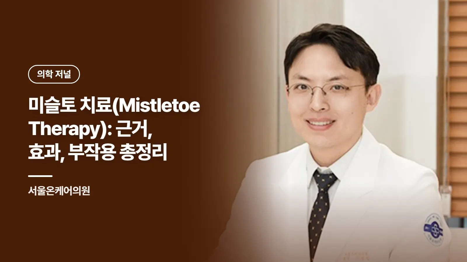 미슬토 치료(Mistletoe Therapy): 근거, 효과, 부작용 총정리