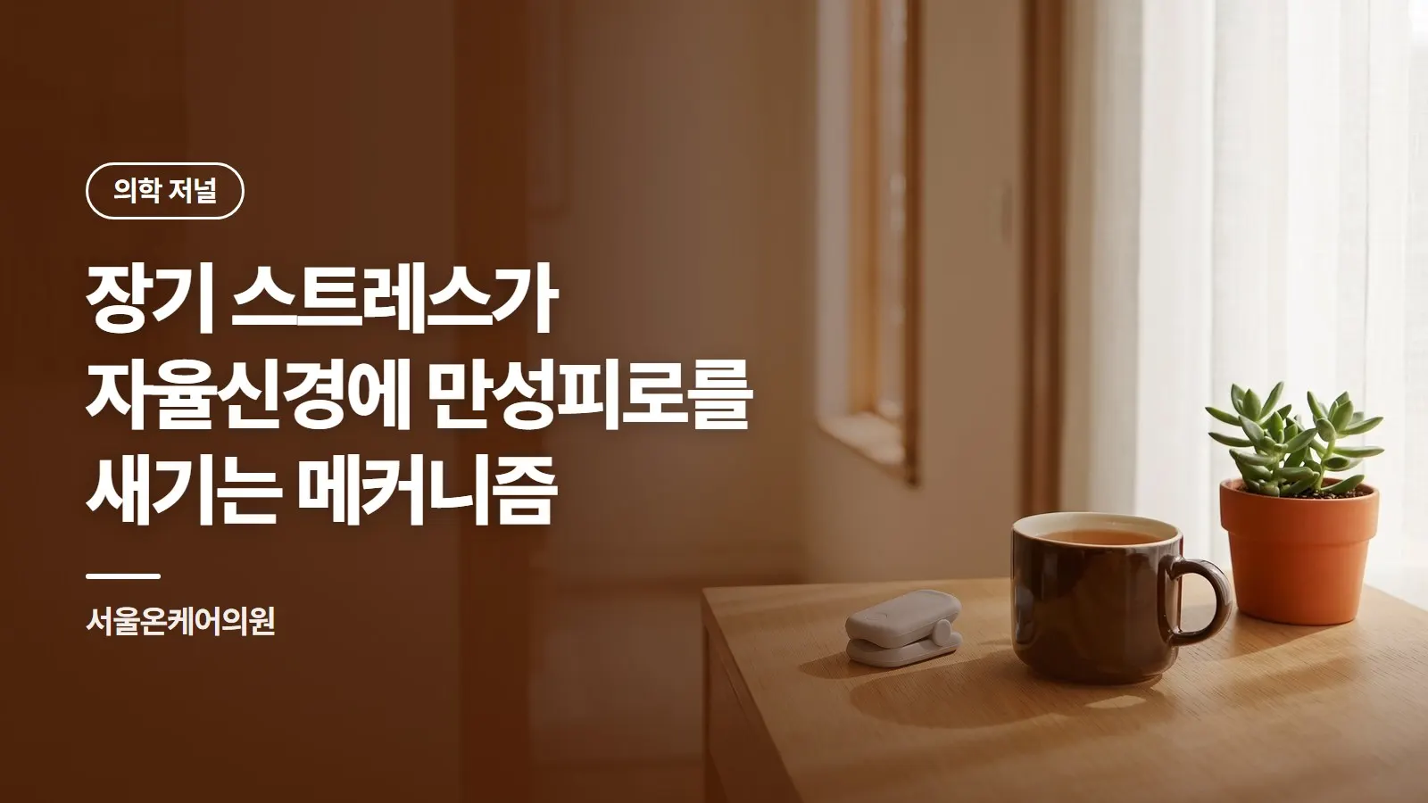 장기 스트레스가 자율신경에 만성피로를 새기는 메커니즘