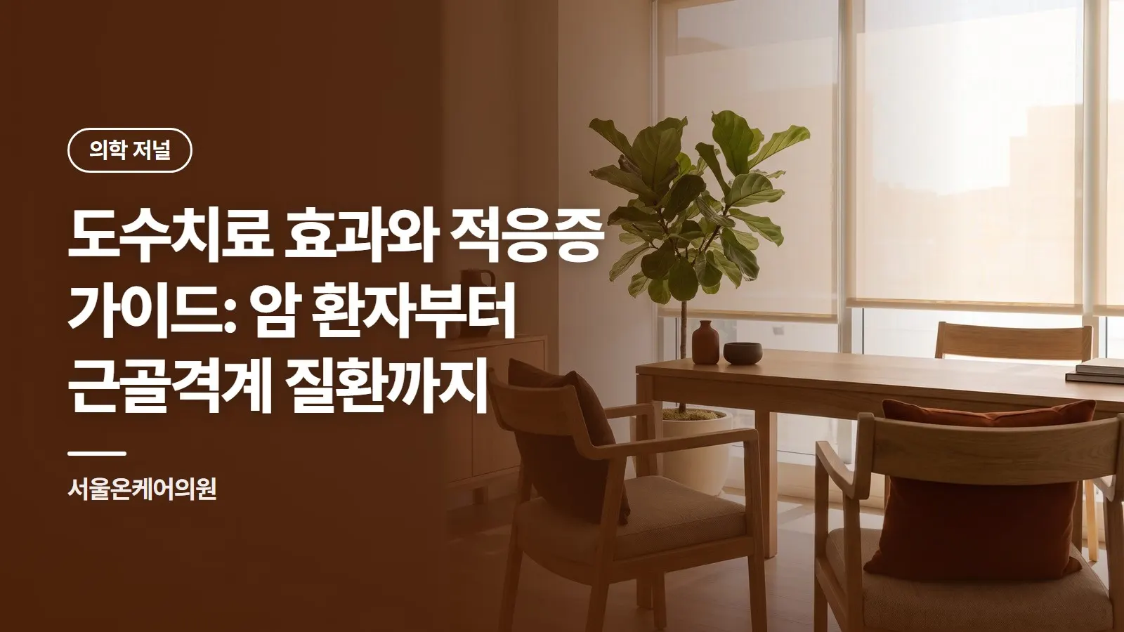 도수치료 효과와 적응증 가이드: 암 환자부터 근골격계 질환까지