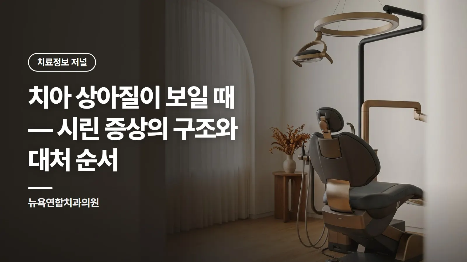 치아 상아질이 보일 때 — 시린 증상의 구조와 대처 순서